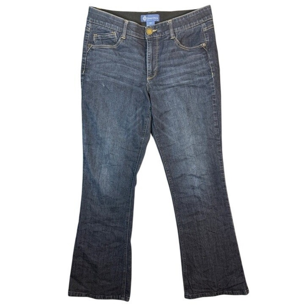 Democracy Absolution Dark Wash Bootcut Jeans Womens 12 Indigo Blue B1221BBEA